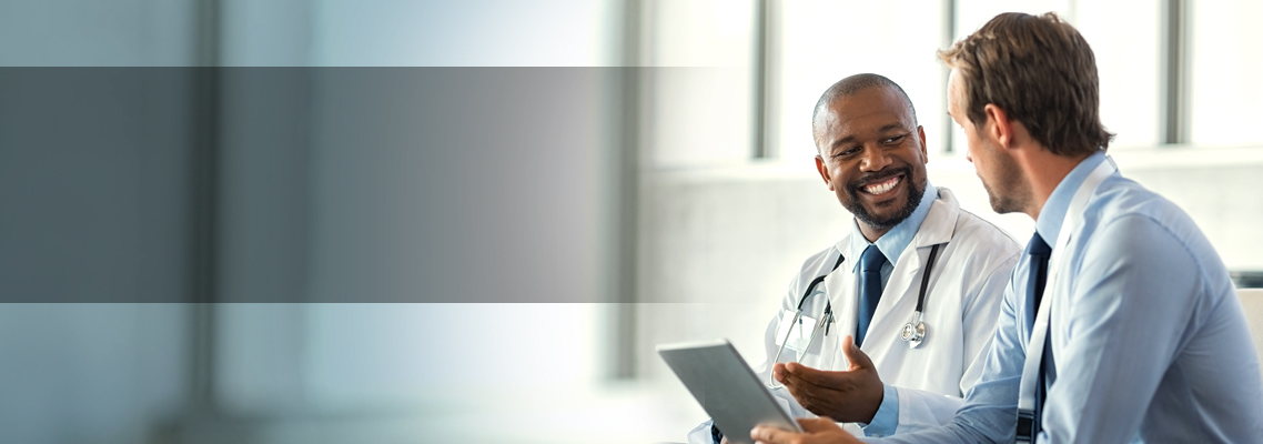 male doctor and male patient